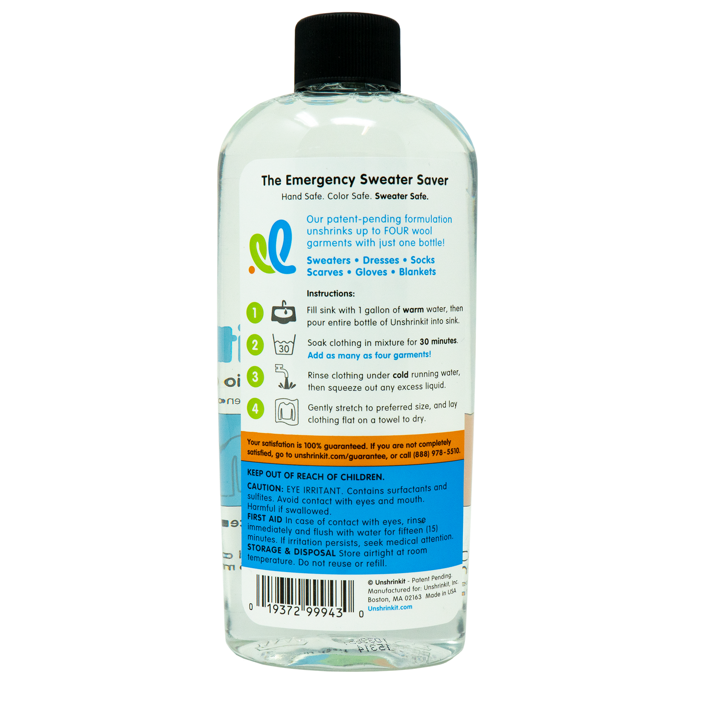 Unshrinkit Solution